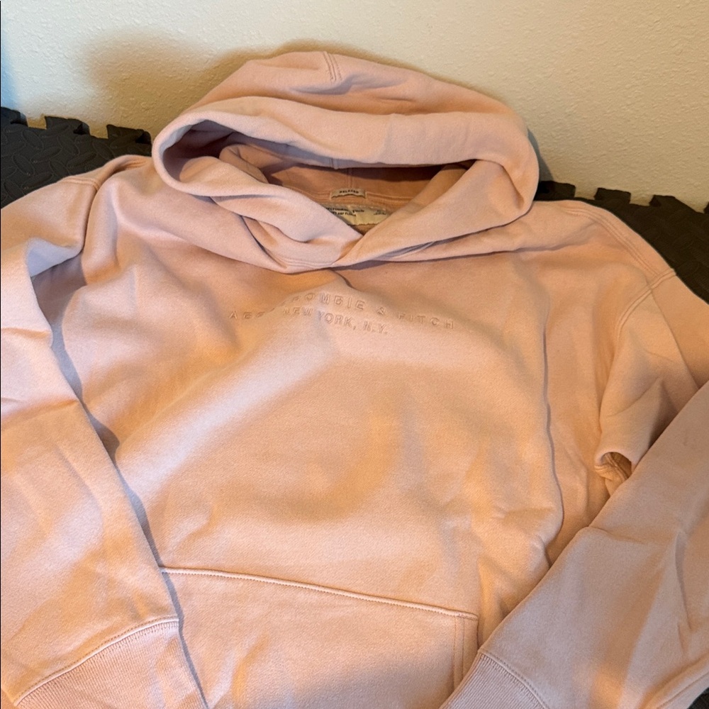 Abercrombie & Fitch Soft Pink Fleece Hoodie